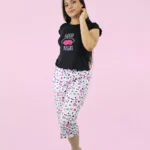 Pijama Capri Calma Negro