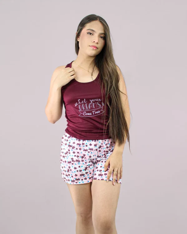 Pijama Short Calma Vino