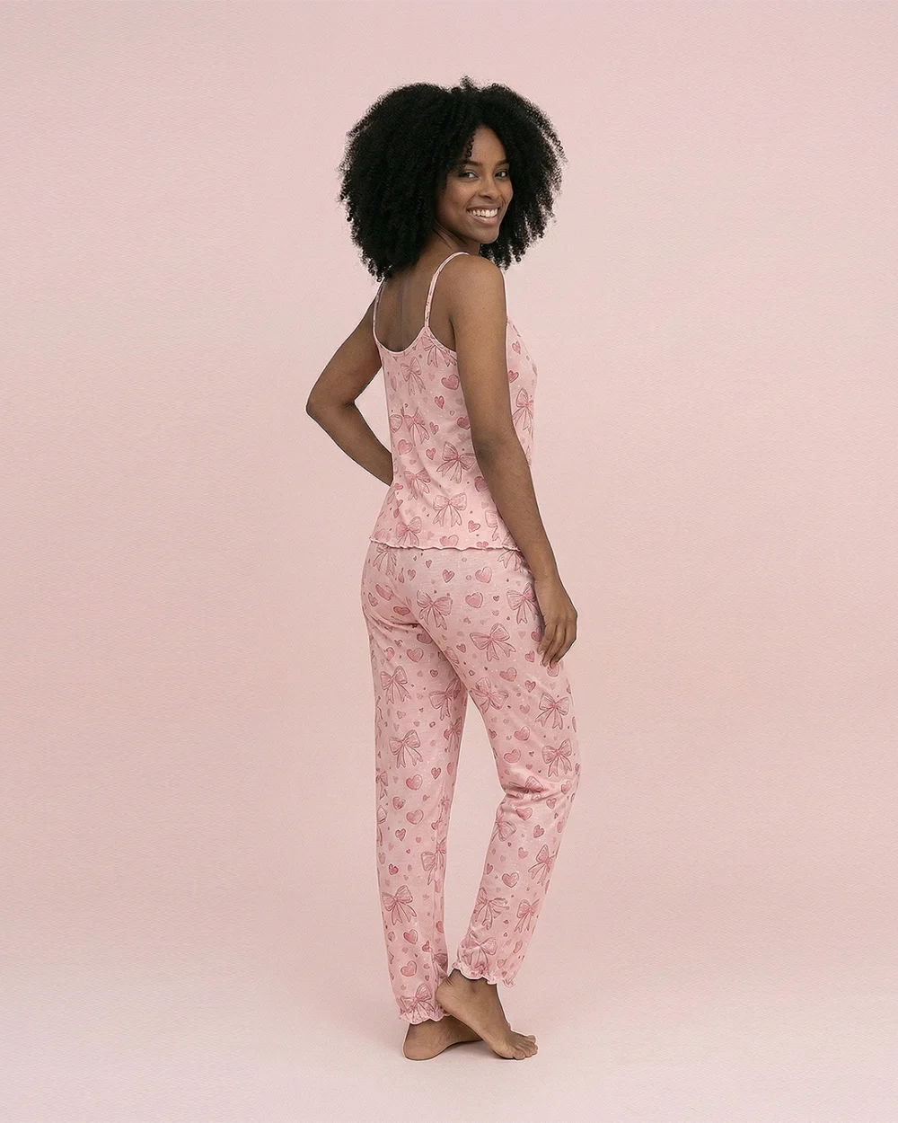 Pijama Piel De Durazno Pantalón