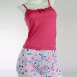 Pijama Short Básica Fucsia