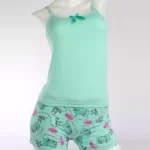 Pijama Short Básica Verde